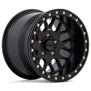 KMC KS235 GRENADE UTV BEADLOCK Satin Black 18x9 -24 4x137mm 112.1mm - Wheelwiz