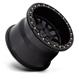 KMC KS235 GRENADE UTV BEADLOCK Satin Black 15x7 +10 4x137mm 112.1mm - Wheelwiz