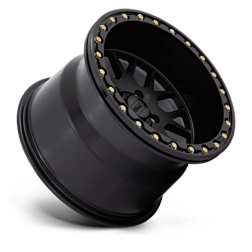 KMC KS235 GRENADE UTV BEADLOCK Satin Black 15x6 +38 4x137mm 112.1mm - Wheelwiz