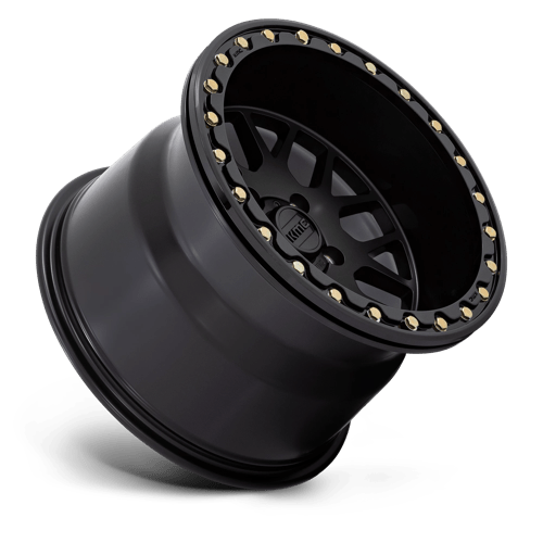 KMC KS235 GRENADE BEADLOCK Satin Black 14x10 0 4x137mm 112.1mm - Wheelwiz