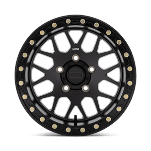 KMC KS235 GRENADE UTV BEADLOCK Satin Black 15x6 +38 4x137mm 112.1mm - Wheelwiz