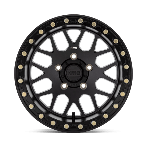 KMC KS235 GRENADE UTV BEADLOCK Satin Black 15x10 0 4x156mm 132mm - Wheelwiz