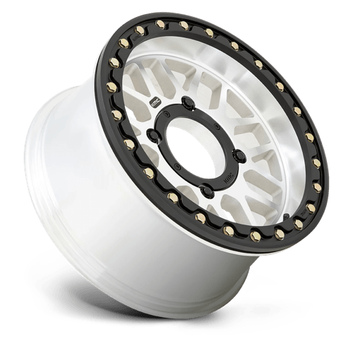 KMC KS235 GRENADE BEADLOCK Machined 15x7 +10 4x110mm 86mm - Wheelwiz