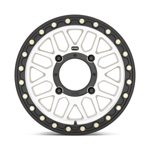 KMC KS235 GRENADE UTV BEADLOCK Machined 15x7 +10 4x110mm 86mm - Wheelwiz
