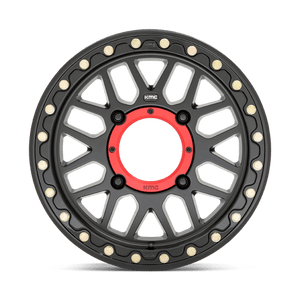 KMC KS235 GRENADE BEADLOCK Satin Black 15x7 +10 4x156mm 115.1mm - Wheelwiz