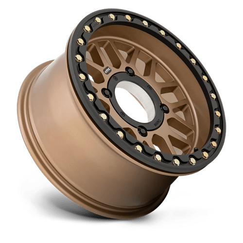KMC KS235 GRENADE UTV BEADLOCK Satin Bronze 15x6 +38 4x137mm 112.1mm - Wheelwiz