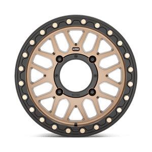 KMC KS235 GRENADE UTV BEADLOCK Satin Bronze 15x7 +10 4x156mm 115.1mm - Wheelwiz