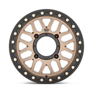 KMC KS235 GRENADE BEADLOCK Satin Bronze 15x7 +10 4x110mm 86mm - Wheelwiz