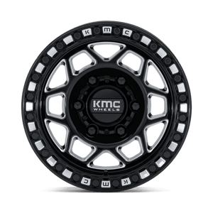 KMC KS241 TORX UTV BEADLOCK Gloss Black Milled 15x7 +38 6x139.7mm 100.3mm - Wheelwiz