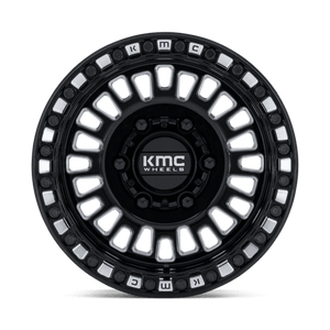 KMC KS242 AZTEC UTV BEADLOCK Gloss Black Milled 15x7 +38 6x139.7mm 100.3mm - Wheelwiz