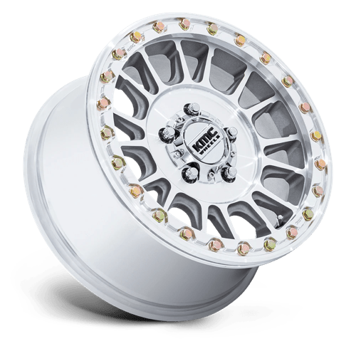 KMC KS239 IMPACT UTV BEADLOCK Machined 15x7 +38 5x114.3mm 72.6mm - Wheelwiz