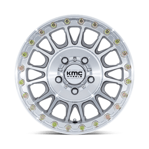 KMC KS239 IMPACT UTV BEADLOCK Machined 15x7 +10 5x114.3mm 72.6mm - Wheelwiz