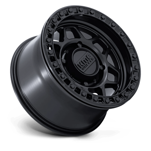 KMC KS241 TORX UTV BEADLOCK Matte Black W/ Gloss Black Rg 15x7 +38 6x139.7mm 100.3mm - Wheelwiz