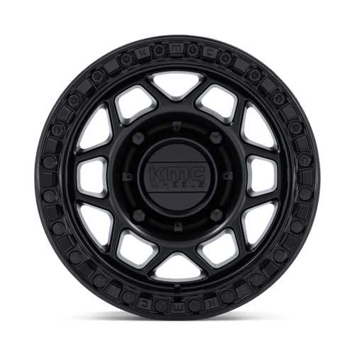 KMC KS241 TORX UTV BEADLOCK Matte Black W/ Gloss Black Rg 15x8 0 4x137mm 96mm - Wheelwiz