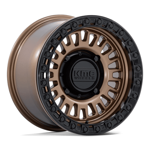 KMC KS242 AZTEC UTV BEADLOCK Matte Bronze W/ Matte Black Rg 15x7 +38 4x137mm 96mm - Wheelwiz