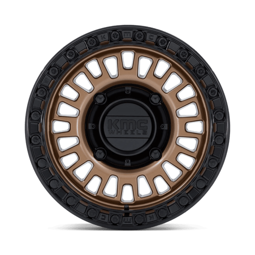 KMC KS242 AZTEC UTV BEADLOCK Matte Bronze W/ Matte Black Rg 15x8 0 5x114.3mm 72.6mm - Wheelwiz
