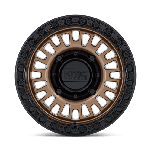 KMC KS242 AZTEC UTV BEADLOCK Matte Bronze W/ Matte Black Rg 15x10 0 5x114.3mm 72.6mm - Wheelwiz