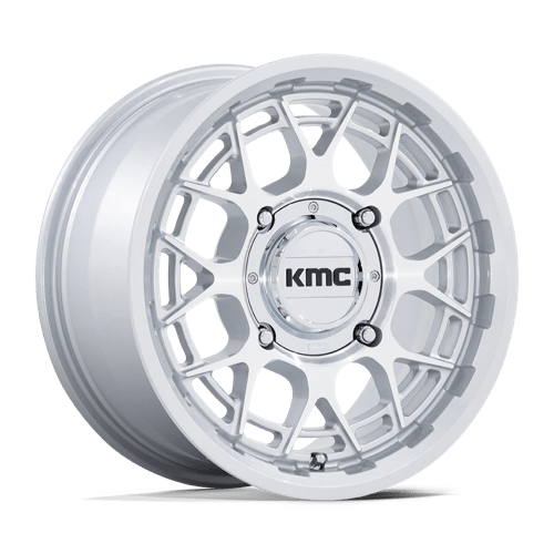 KMC KS139 TECHNIC UTV Gloss Silver Machined 15x7 +38 4x137mm 96mm - Wheelwiz