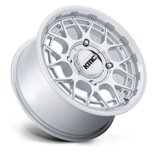 KMC KS139 TECHNIC UTV Gloss Silver Machined 15x7 +38 4x156mm 115.1mm - Wheelwiz
