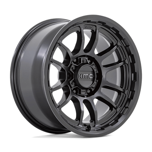 KMC KM727 WRATH Satin Black 17x8.5 0 6x139.7mm 106.1mm - Wheelwiz