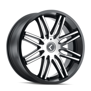 Kraze CRAY Gloss black machined 18x8 +40 5x100|5x114.3mm 73mm