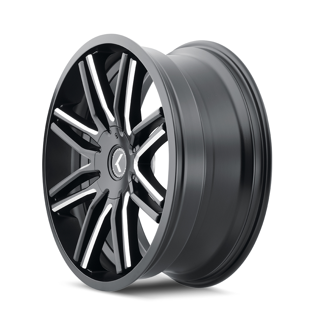 Kraze CRAY Gloss black milled 20x8.5 +20 5x115|5x120mm 73mm - Wheelwiz