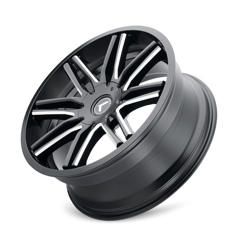 Kraze CRAY Gloss black milled 20x8.5 +35 5x108|5x114.3mm 73mm - Wheelwiz