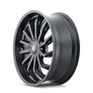 Kraze SCRILLA Satin black 24x9.5 +18 5x127|5x139.7mm 87mm