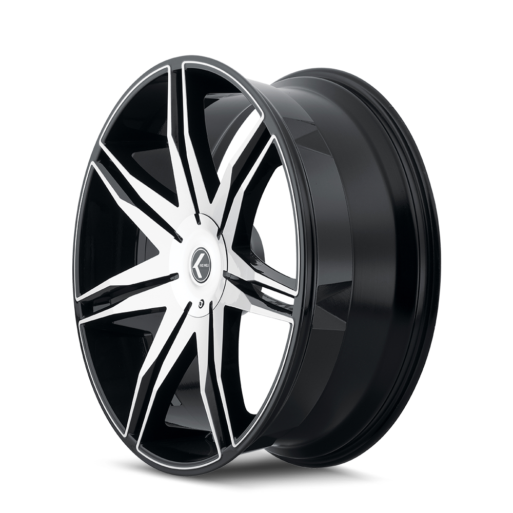 Kraze EPIC Gloss black machined 22x9.5 +30 6x135|6x139.7mm 100.3mm - Wheelwiz