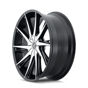 Kraze SWAGG Gloss black machined 24x9.5 +18 5x127|5x139.7mm 87mm