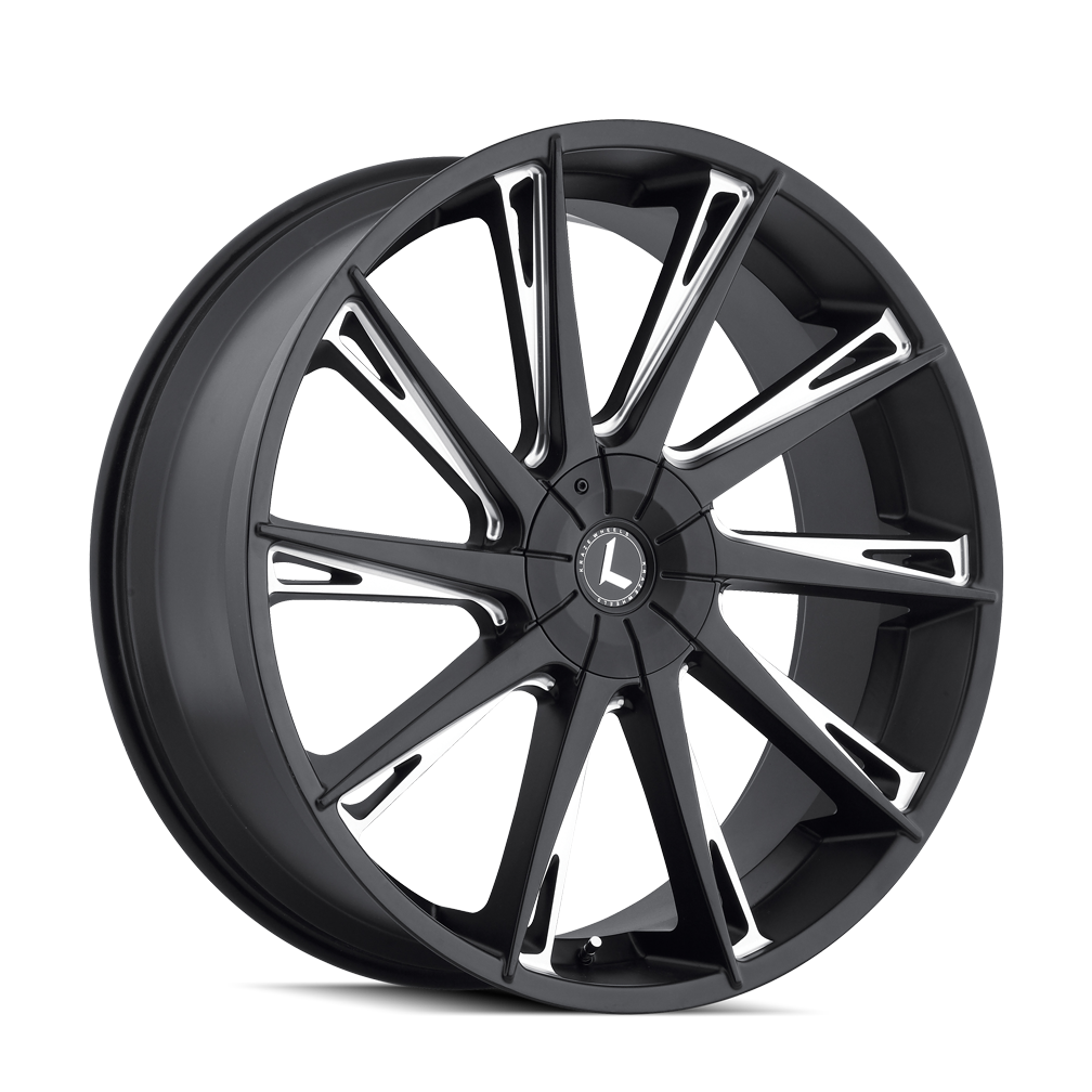 American Truxx SWAGG Gloss black milled 24x9.5 +18 5x115|5x120mm 74.1mm - WheelWiz
