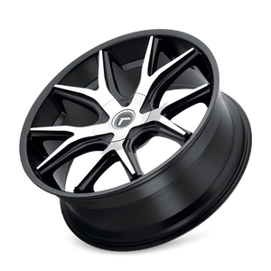 Kraze SPLTZ Gloss black machined 24x9.5 +18 5x127|5x139.7mm 87mm