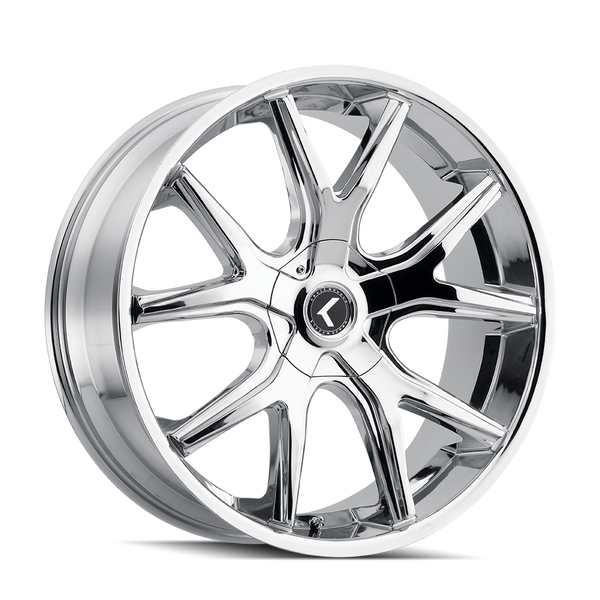 Kraze SPLTZ Chrome 24x9.5 +18 5x115|5x120mm 74.1mm– Wheelwiz