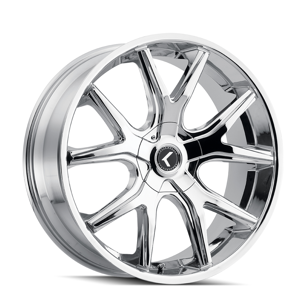 Kraze SPLTZ Chrome 24x9.5 +18 5x127|5x139.7mm 87mm - Wheelwiz
