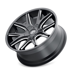 Kraze SPLTZ Gloss black milled 22x9.5 +18 5x115|5x120mm 74.1mm