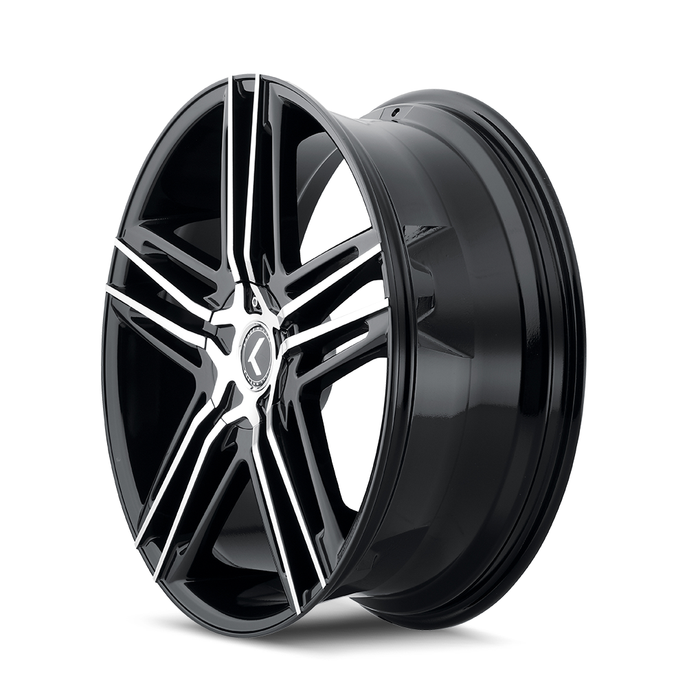 Kraze HELLA Gloss black machined 18x8 +40 5x110|5x115mm 73mm - Wheelwiz