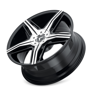 Kraze HYPE Gloss black machined 20x8.5 +40 5x108|5x114.3mm 73mm