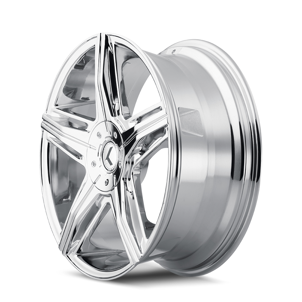 Kraze HYPE Chrome 22x8.5 +40 5x114.3|5x120.65mm 74.1mm - Wheelwiz