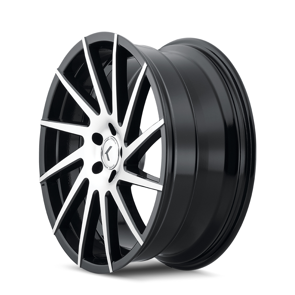 Kraze SPINNER Gloss black machined 22x8.5 +40 5x114.3mm 0mm - Wheelwiz