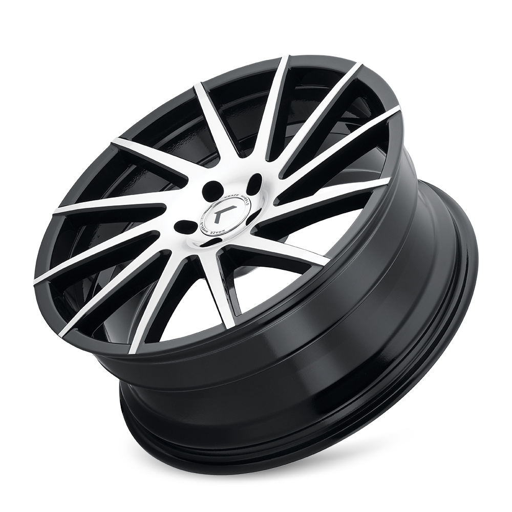 Kraze SPINNER Gloss black machined 18x8 +40 5x112mm 0mm - Wheelwiz