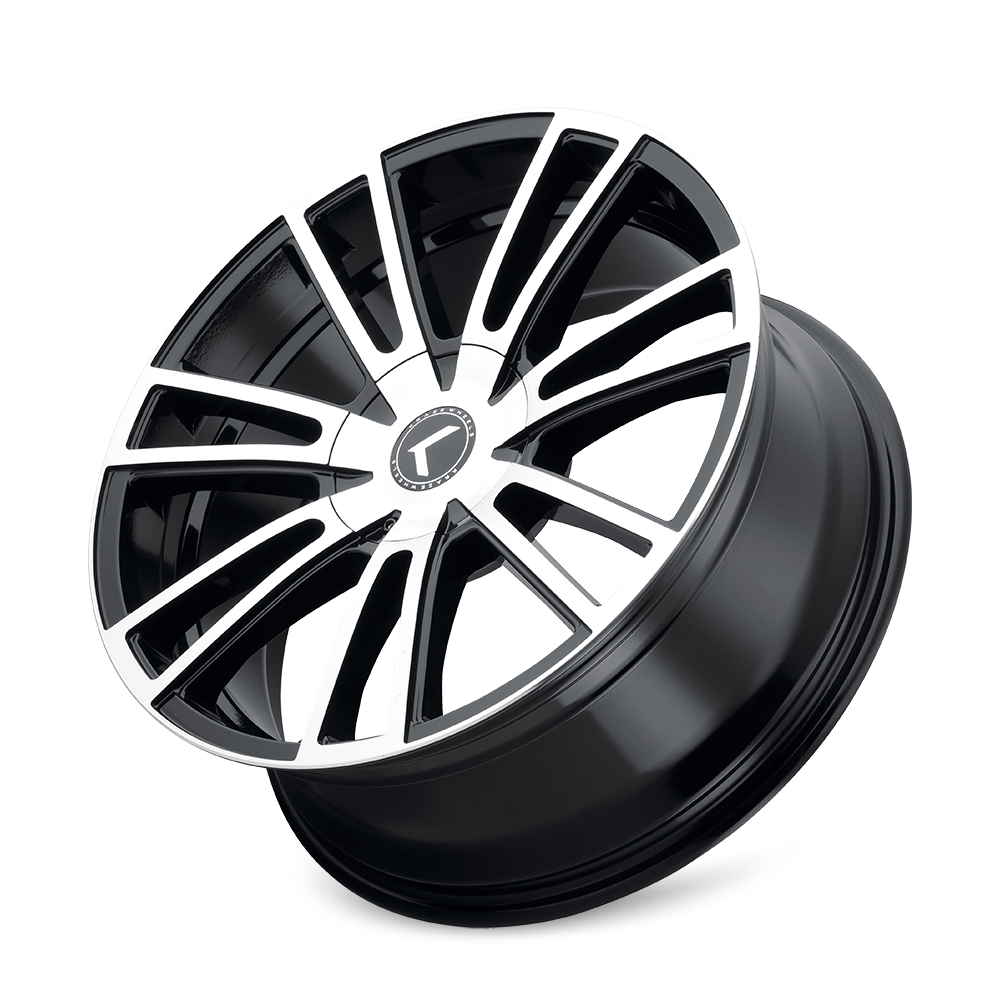 Kraze SPECTRA Gloss black machined 22x8.5 +38 5x114.3|5x120mm 74.1mm - Wheelwiz