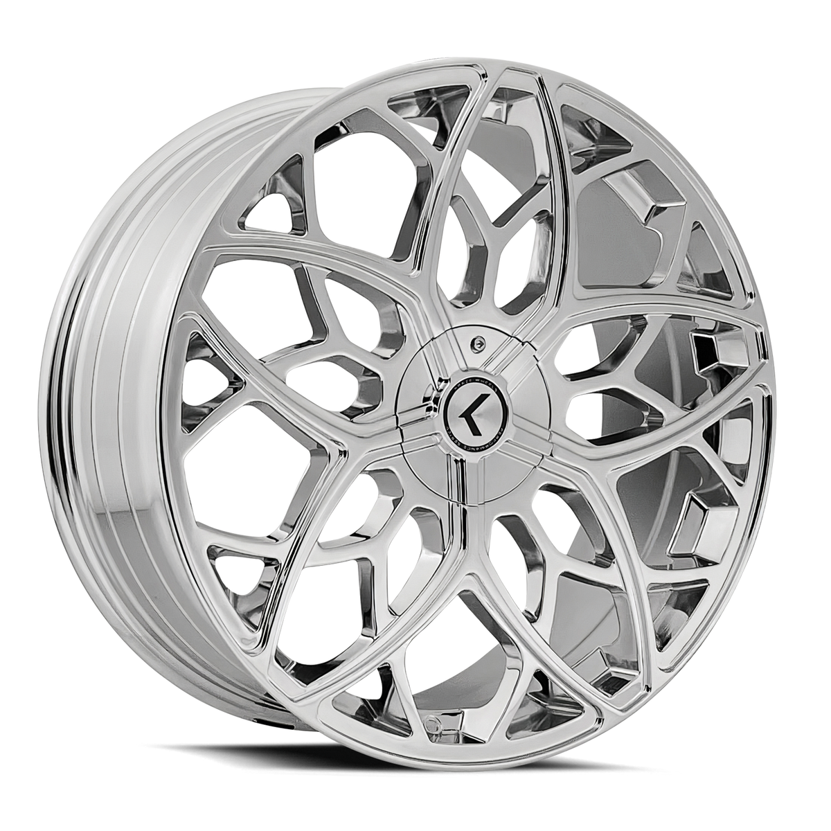Kraze RICOCHET Chrome 22x8.5 +38 5x115|5x120mm 74.1mm - Wheelwiz
