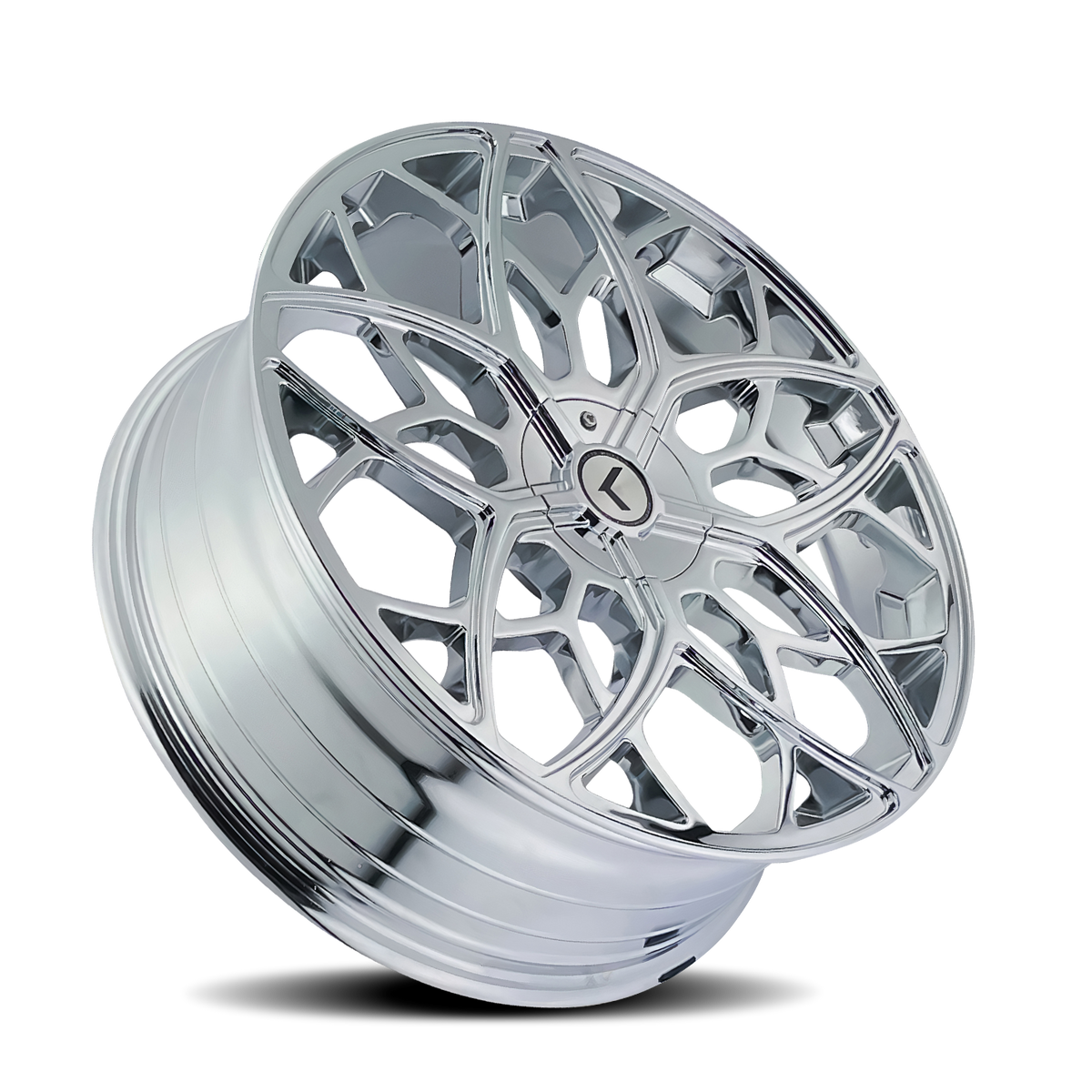 Kraze RICOCHET Chrome 22x8.5 +38 5x115|5x120mm 74.1mm - Wheelwiz