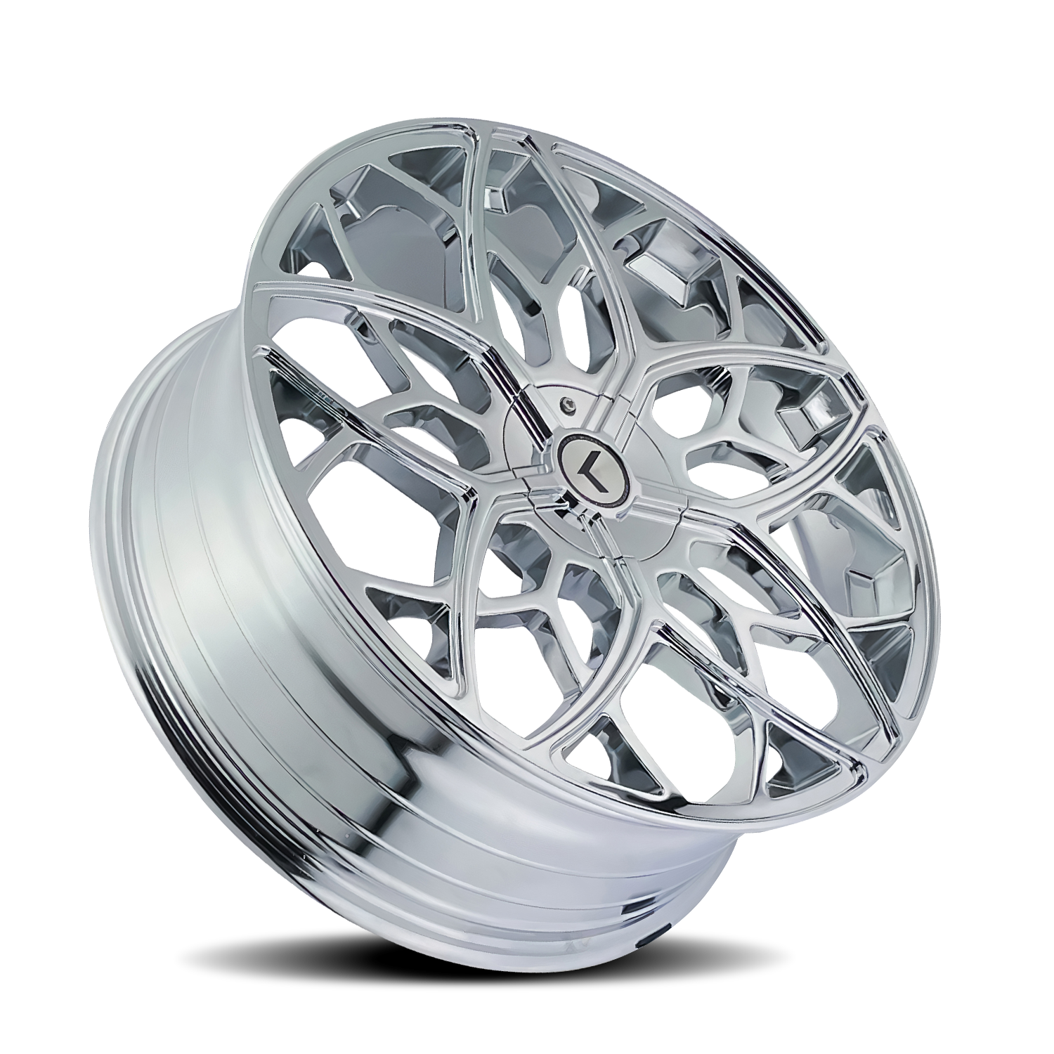 Kraze RICOCHET Chrome 22x8.5 +38 5x115|5x120mm 74.1mm - Wheelwiz