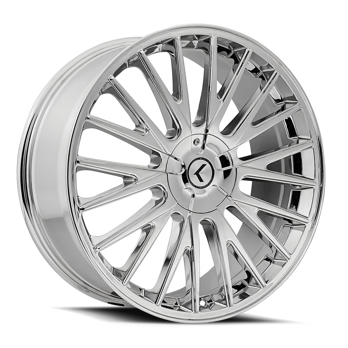 Kraze DOUBLE DOWN Chrome 22x8.5 +35 5x115|5x120mm 74.1mm - Wheelwiz