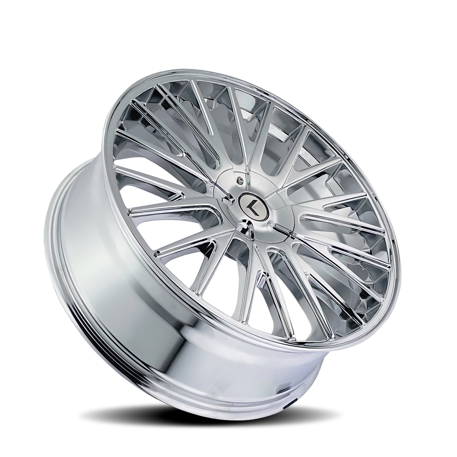 Kraze DOUBLE DOWN Chrome 22x8.5 +38 5x112|5x114.3mm 73mm - Wheelwiz