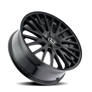 Kraze DOUBLE DOWN Gloss black 22x8.5 +38 5x114.3|5x120mm 73mm - Wheelwiz