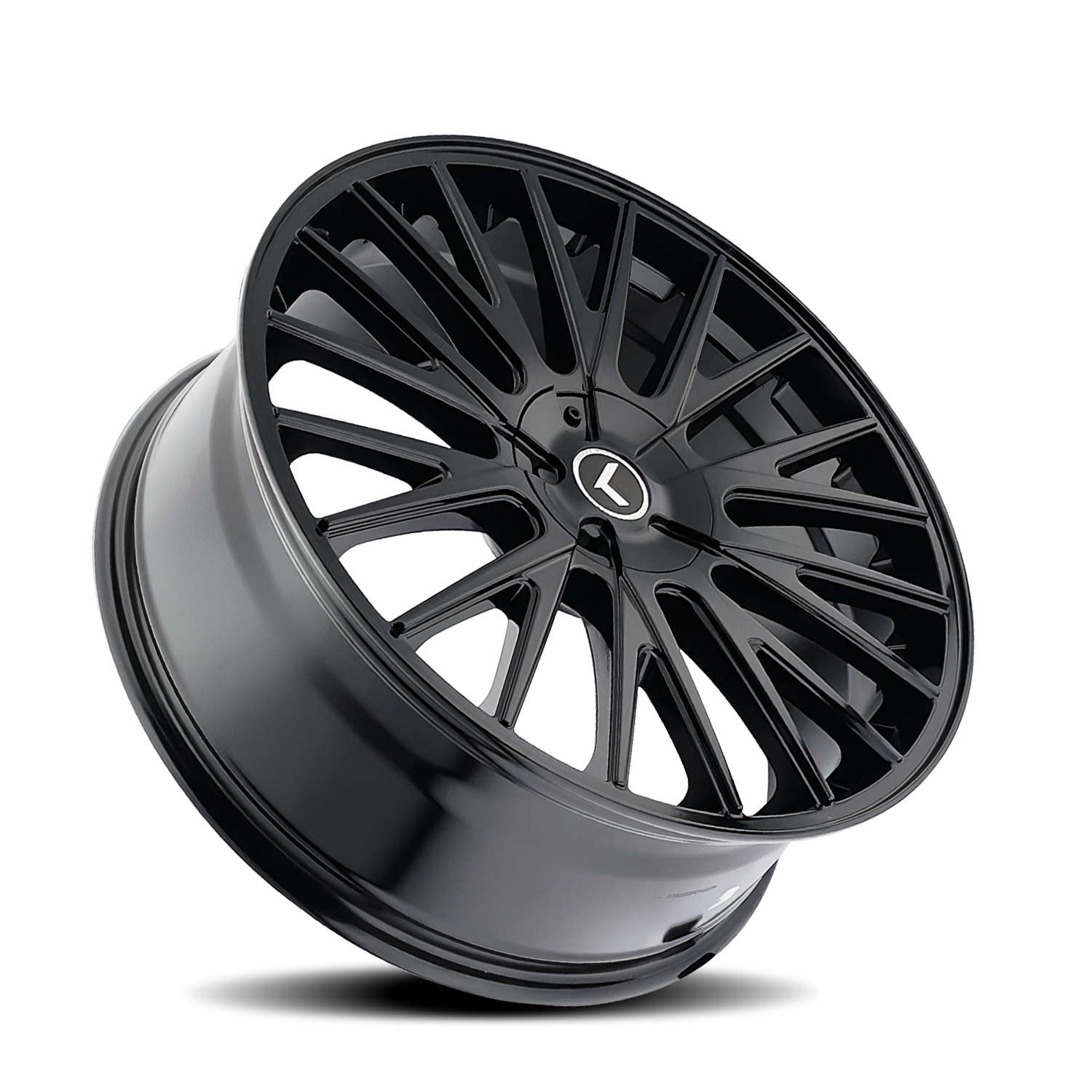 Kraze DOUBLE DOWN Gloss black 22x8.5 +38 5x108|5x114.3mm 73mm - Wheelwiz