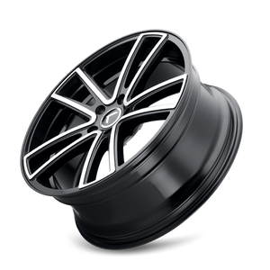 Kraze 190 Gloss black machined 20x8.5 +38 5x108mm 63.5mm