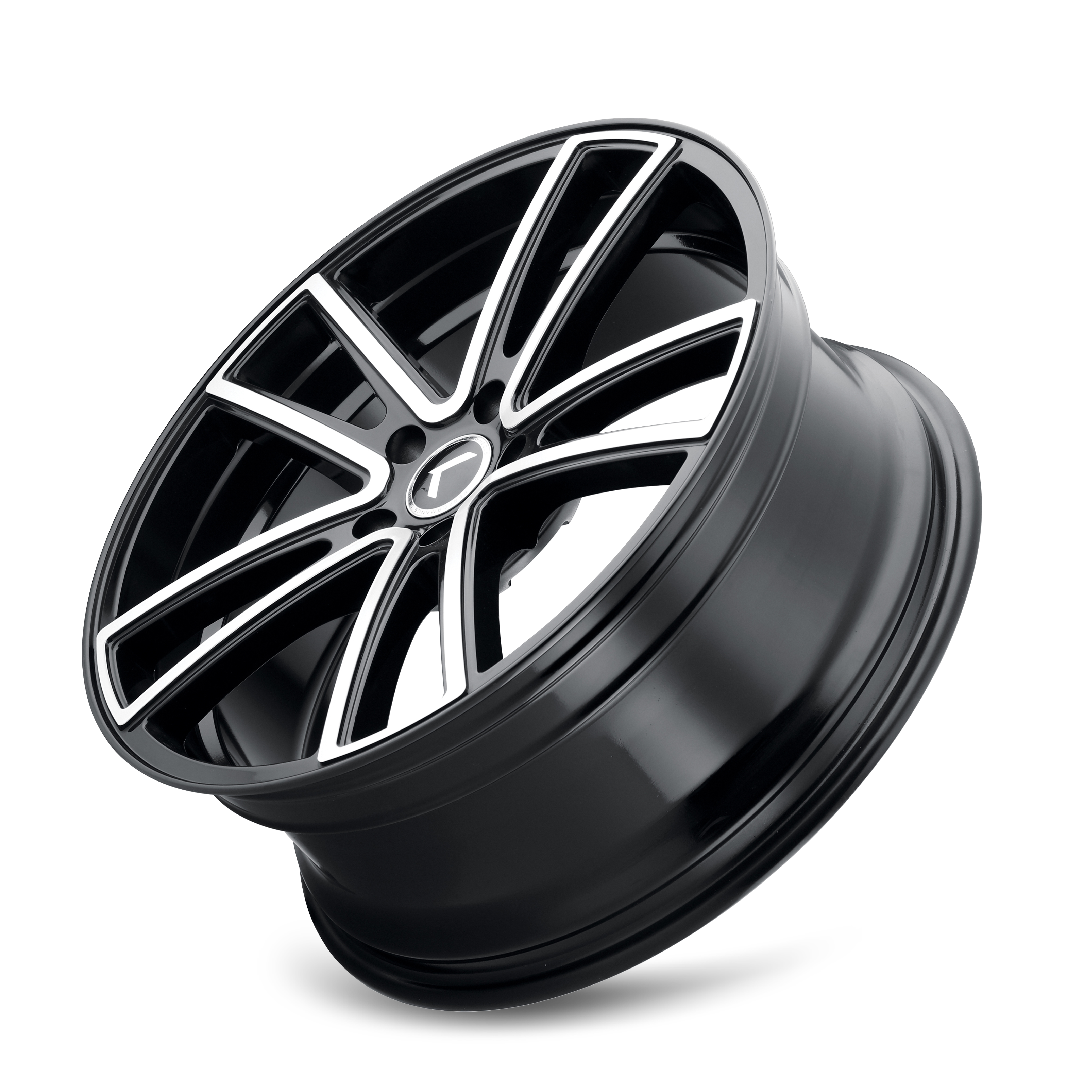 Kraze LUSSO Gloss black machined 17x8 +38 5x115mm 72.62mm– Wheelwiz